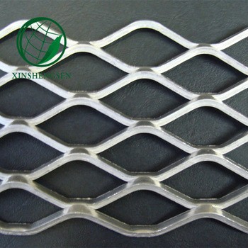 Anping Supply Decoration Diamond Hole Iso9001 2015 Galvanized Silver Expanded Metal Mesh